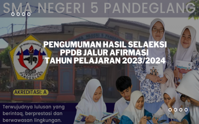 PENGUMUMAN HASIL PPDB JALUR AFIRMASI TP. 2023/2024